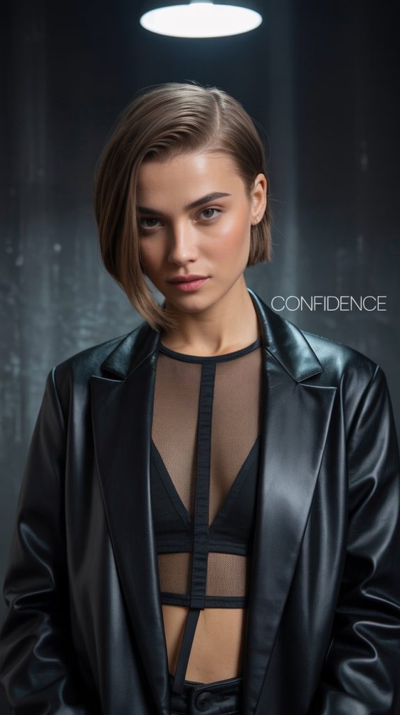 Asymmetrical Bob with Shaved Side