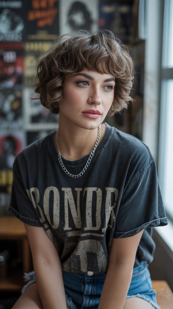 Shaggy Crop with Bangs
