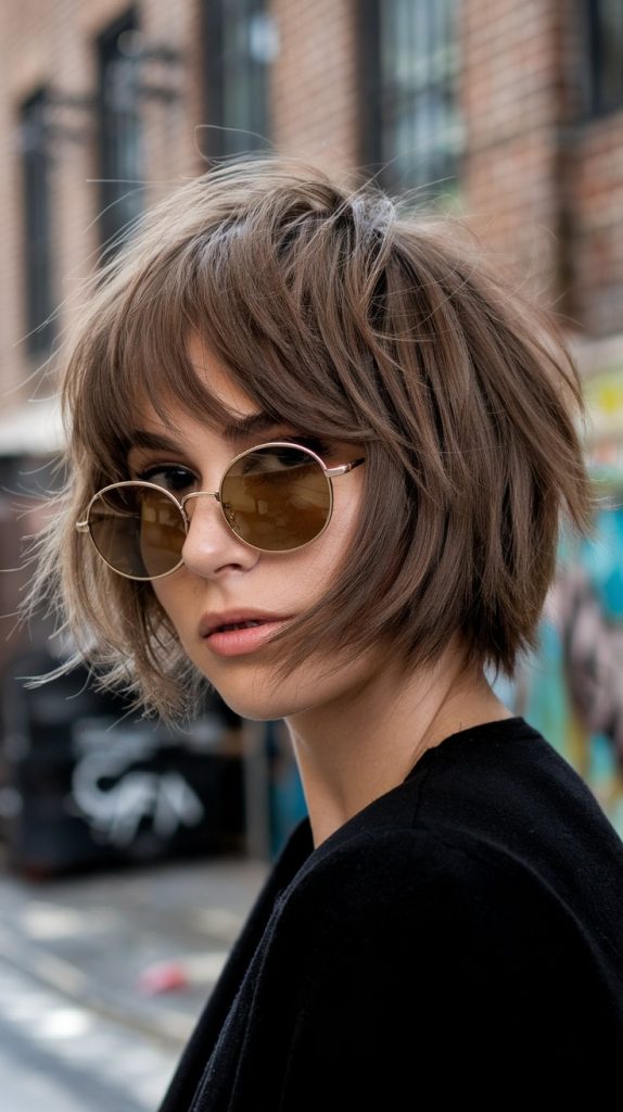 Short Shag with Bangs