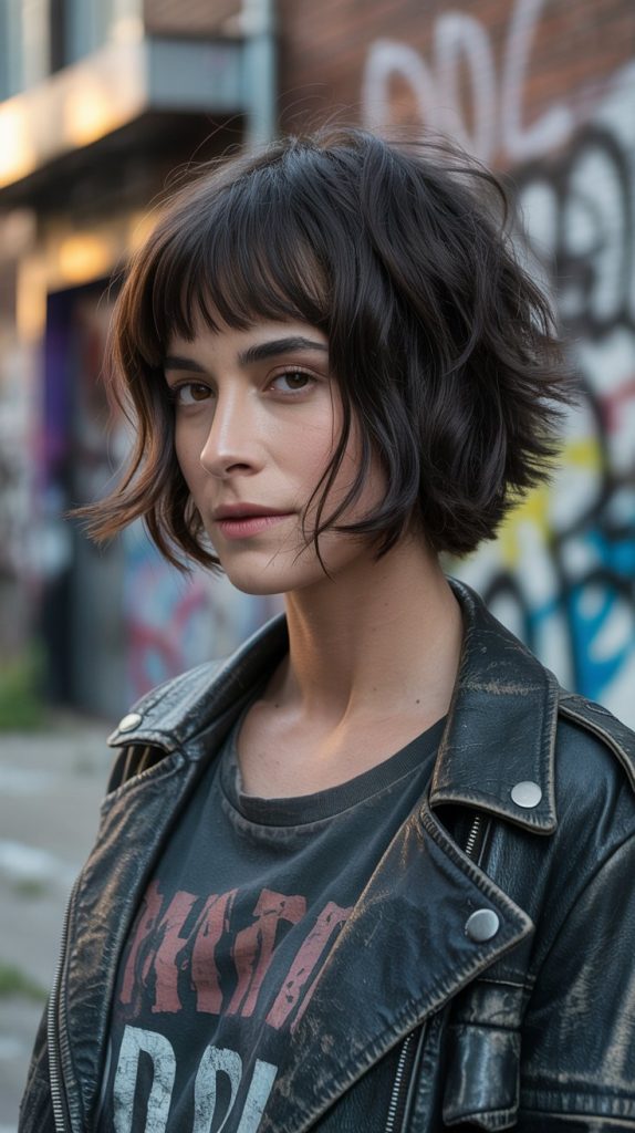 Short Wolf Cut with Volume