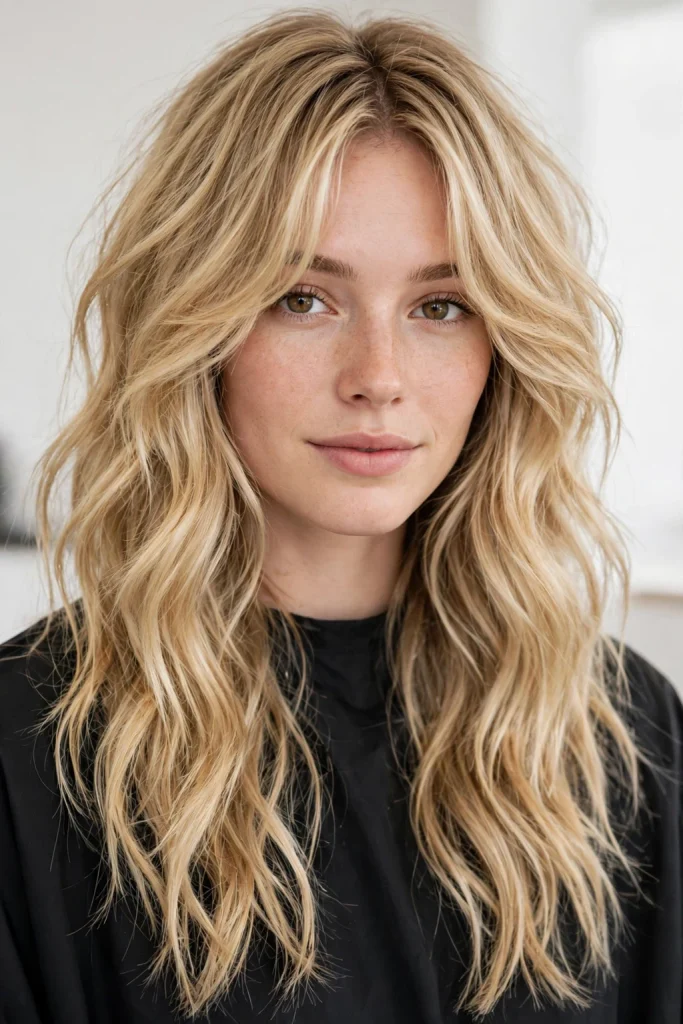 Malibu Blonde Wavy Wolf Cut