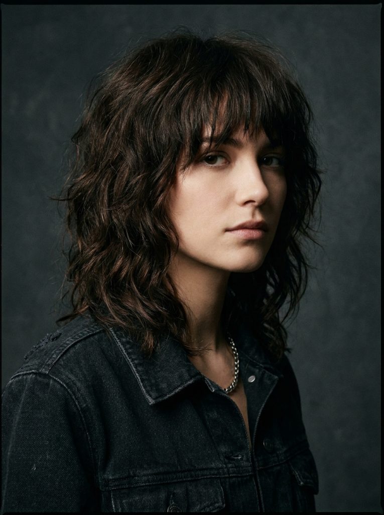 Dark Brown Wavy Wolf Cut With Textured Bangs