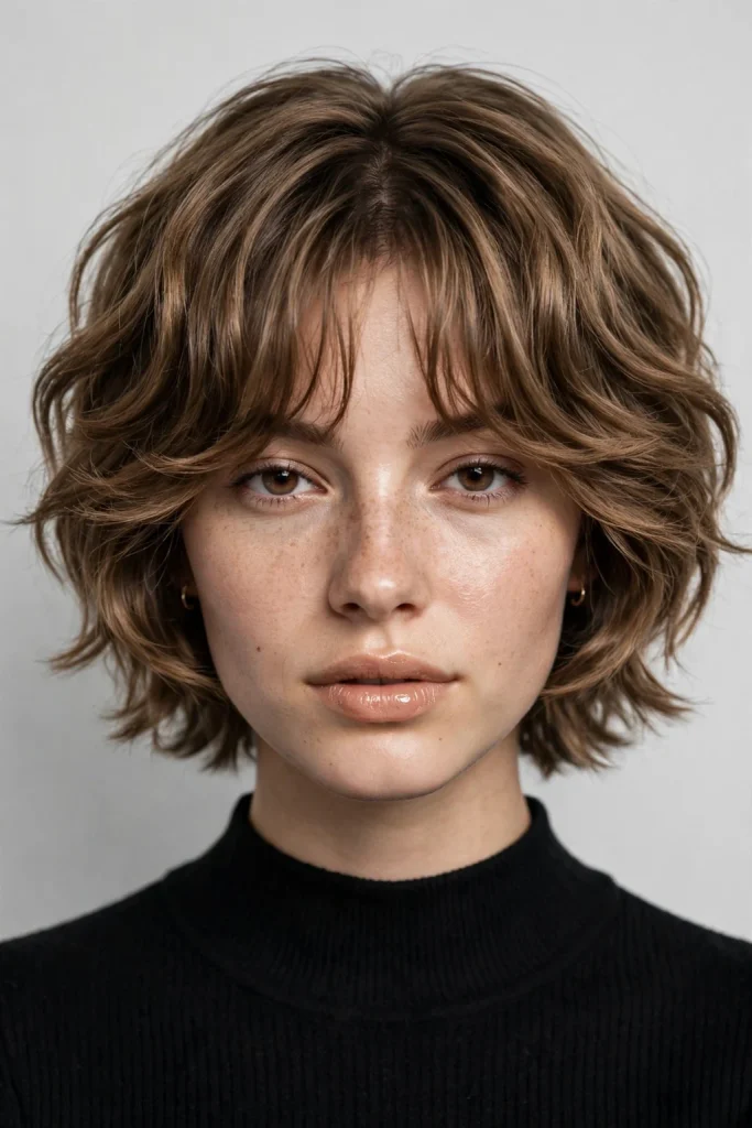 Shaggy Wolf Cut With Bangs: 15 Cool Ideas 9 04 07 uniform