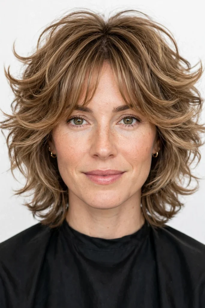 Shaggy Wolf Cut With Bangs: 15 Cool Ideas 11 04 09 uniform