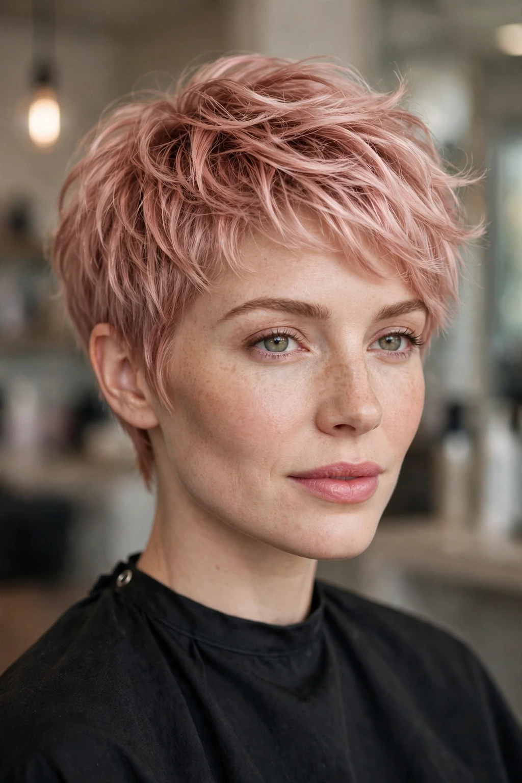Short Cropped Hairstyles: 15 Chic Ideas to Try 5 3. Rose Gold Textured Crop