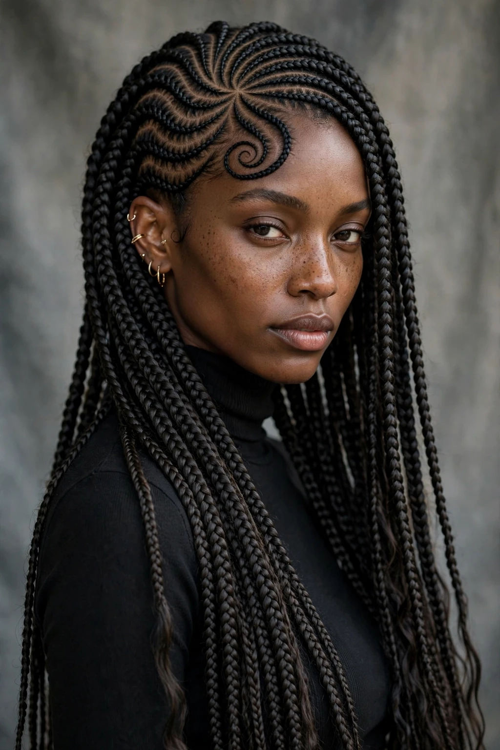 Swirl Cornrows: 15 Stunning Ideas to Try 16 14. Swirl Cornrows With Extensions