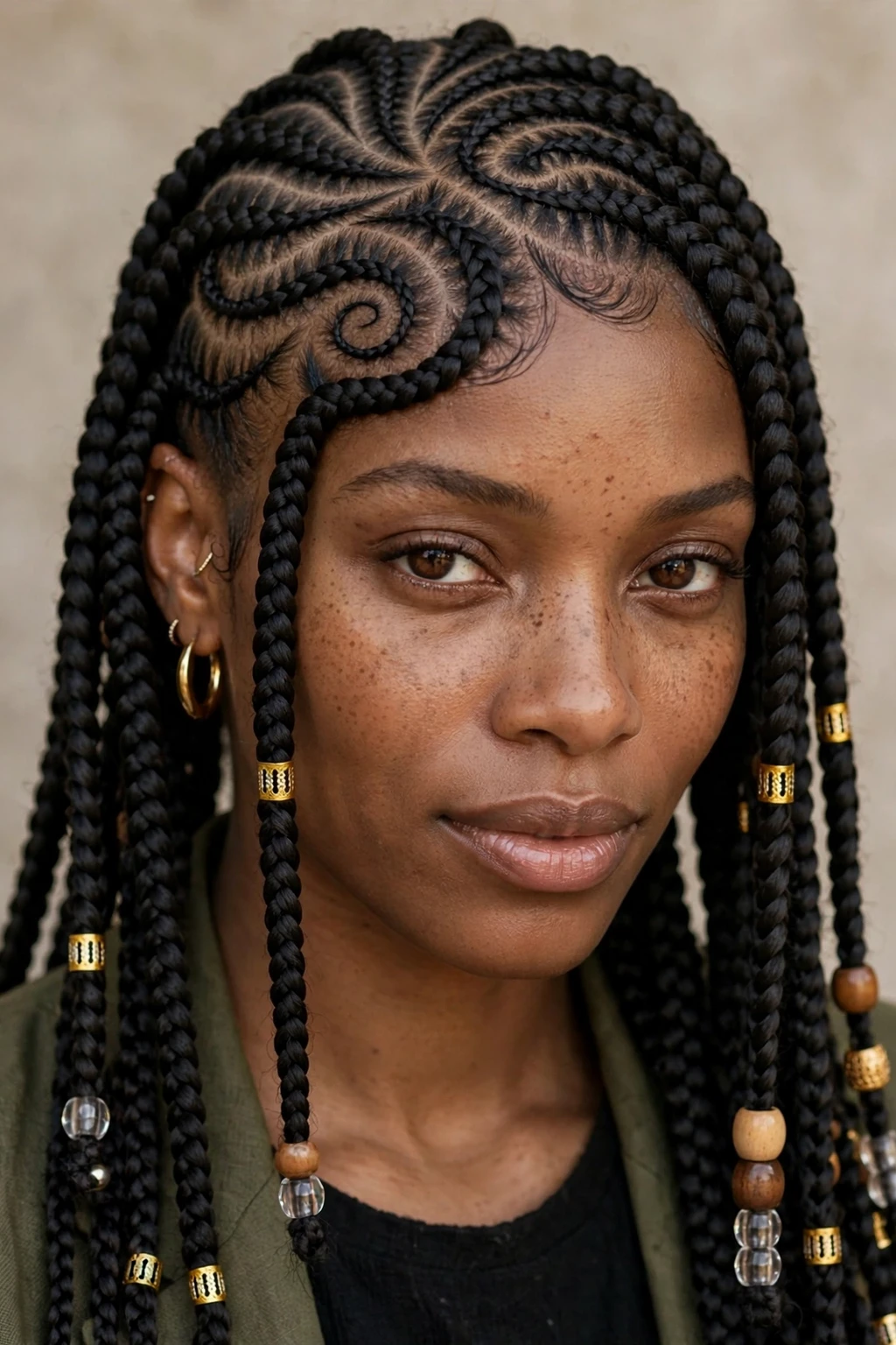 Swirl Cornrows: 15 Stunning Ideas to Try 17 15. Swirled Box Braids