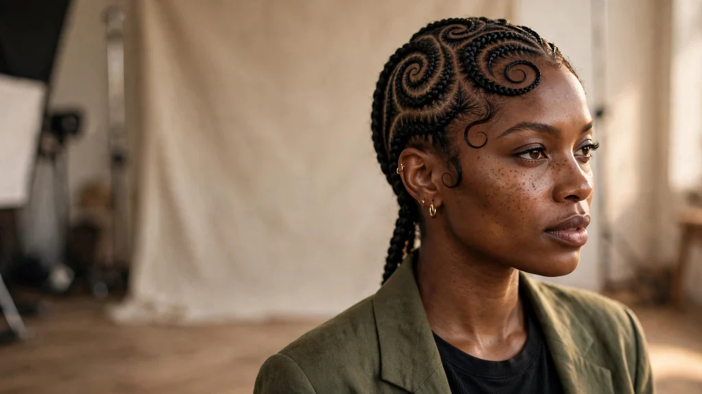 Swirl Cornrows: 15 Stunning Ideas to Try 7 Swirl Cornrows: 15 Stunning Ideas to Try