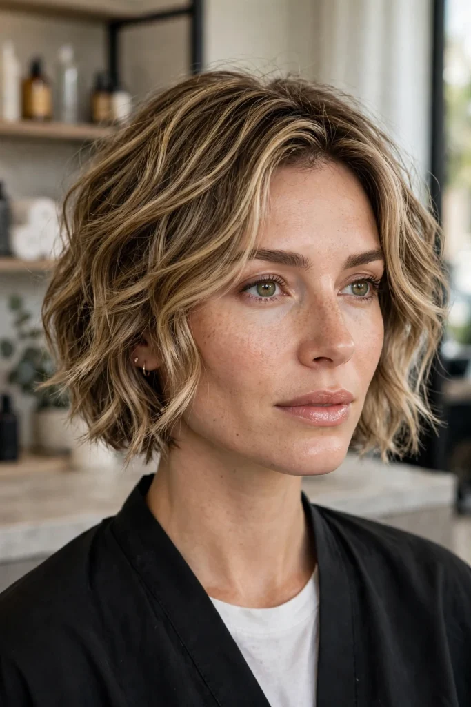 Butterfly Cut Short Hair: 15 Gorgeous Ideas to Try 6 4. Wavy Short Butterfly Cut