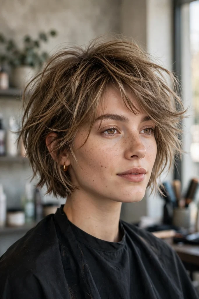 Butterfly Cut Short Hair: 15 Gorgeous Ideas to Try 13 11. Tousled Short Butterfly with Airy Volume
