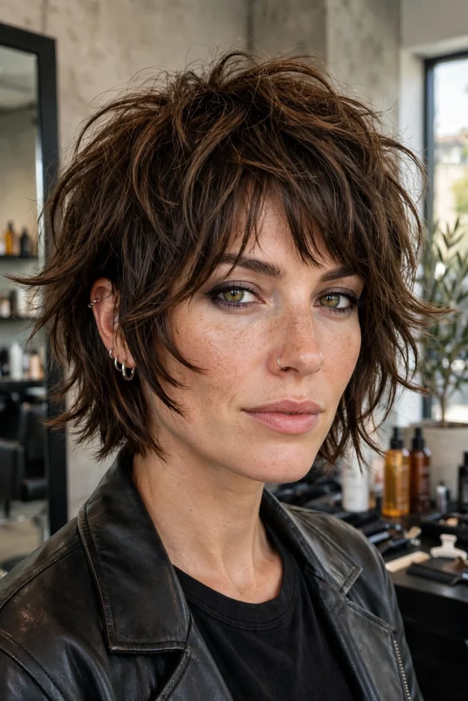 Butterfly Cut Short Hair: 15 Gorgeous Ideas to Try 14 12. Short Butterfly Shag with Choppy Layers