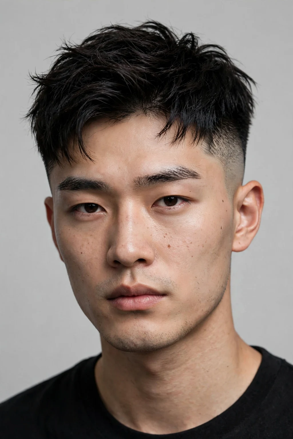 Korean Hairstyles for Men: 15 Sharp Ideas to Try 3 1. Faded Undercut with a Longer Crown