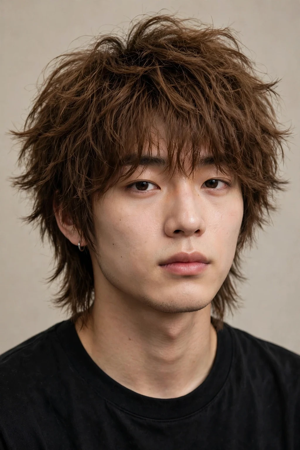 Korean Hairstyles for Men: 15 Sharp Ideas to Try 13 11. Korean Wolf Cut on Brown Hair
