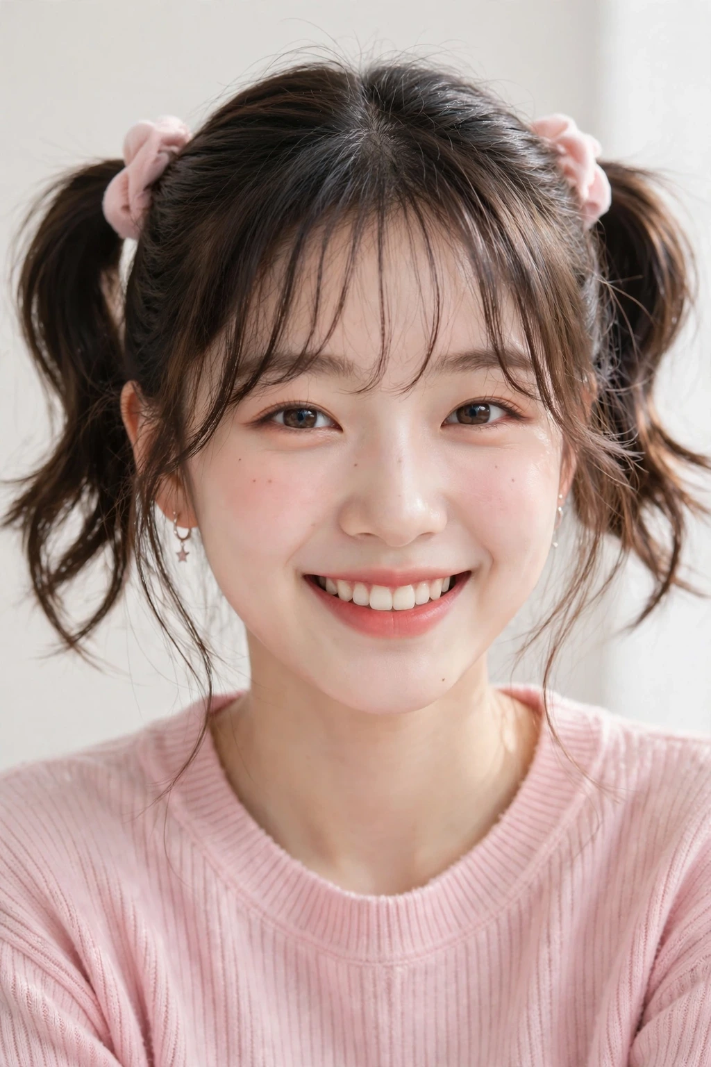 Korean Hairstyles for Women: 15 Lovely Ideas to Try 3 1. Korean Style Pigtails With Face Flicks