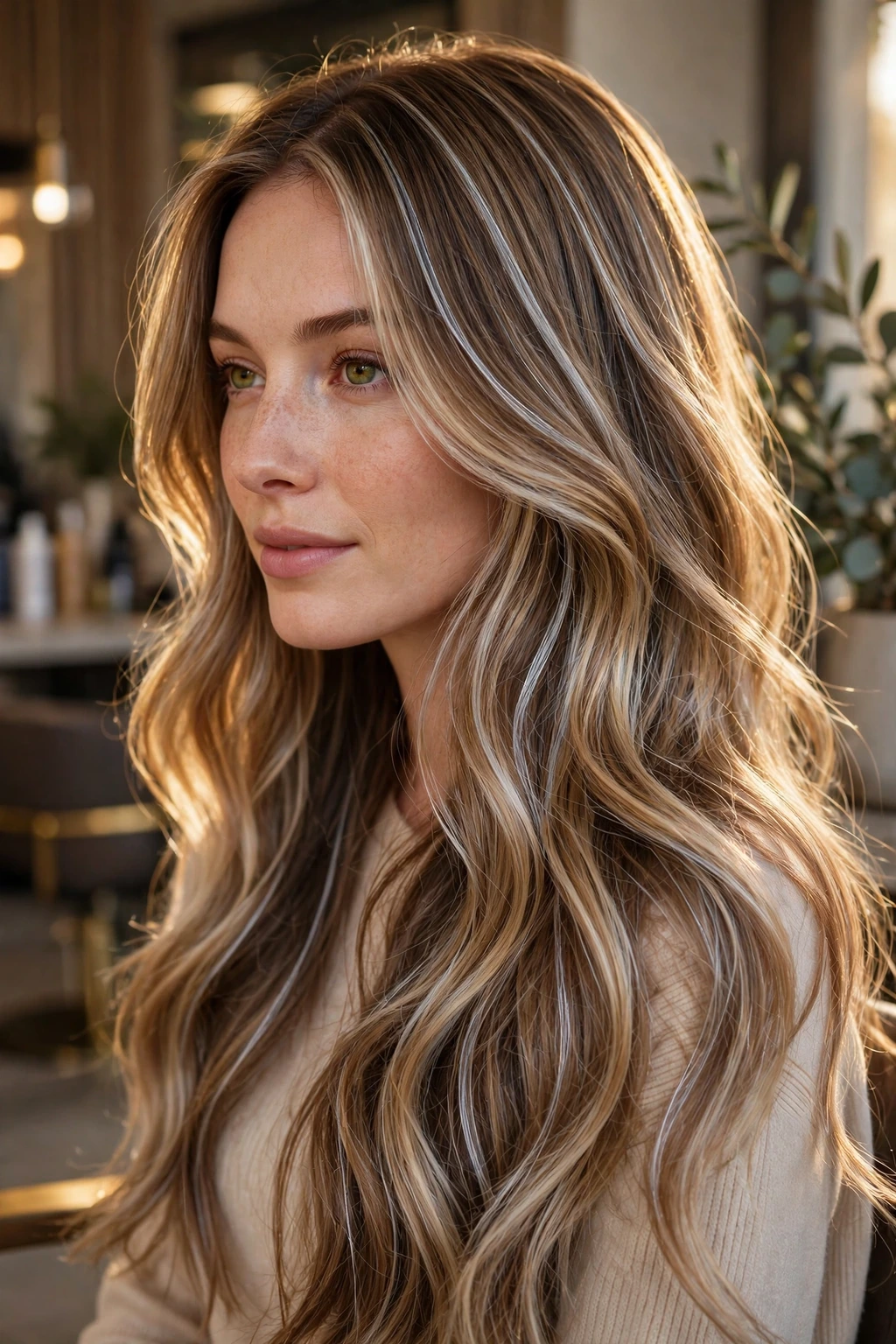 Silver Highlights: 15 Stunning Ideas to Try 14 12. Silver Highlights on Long Bronde Hair