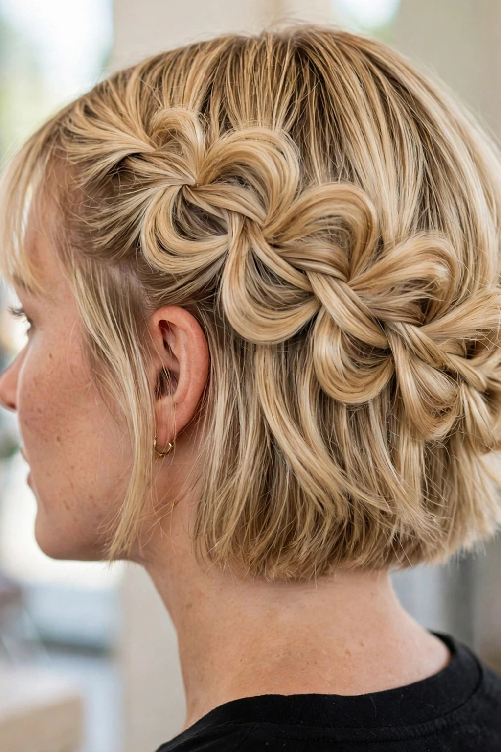 Dutch Braid Hairstyles: 19 Beautiful Ideas to Try 4 2. Pull-Through Side Dutch Braid on Short Blonde Hair