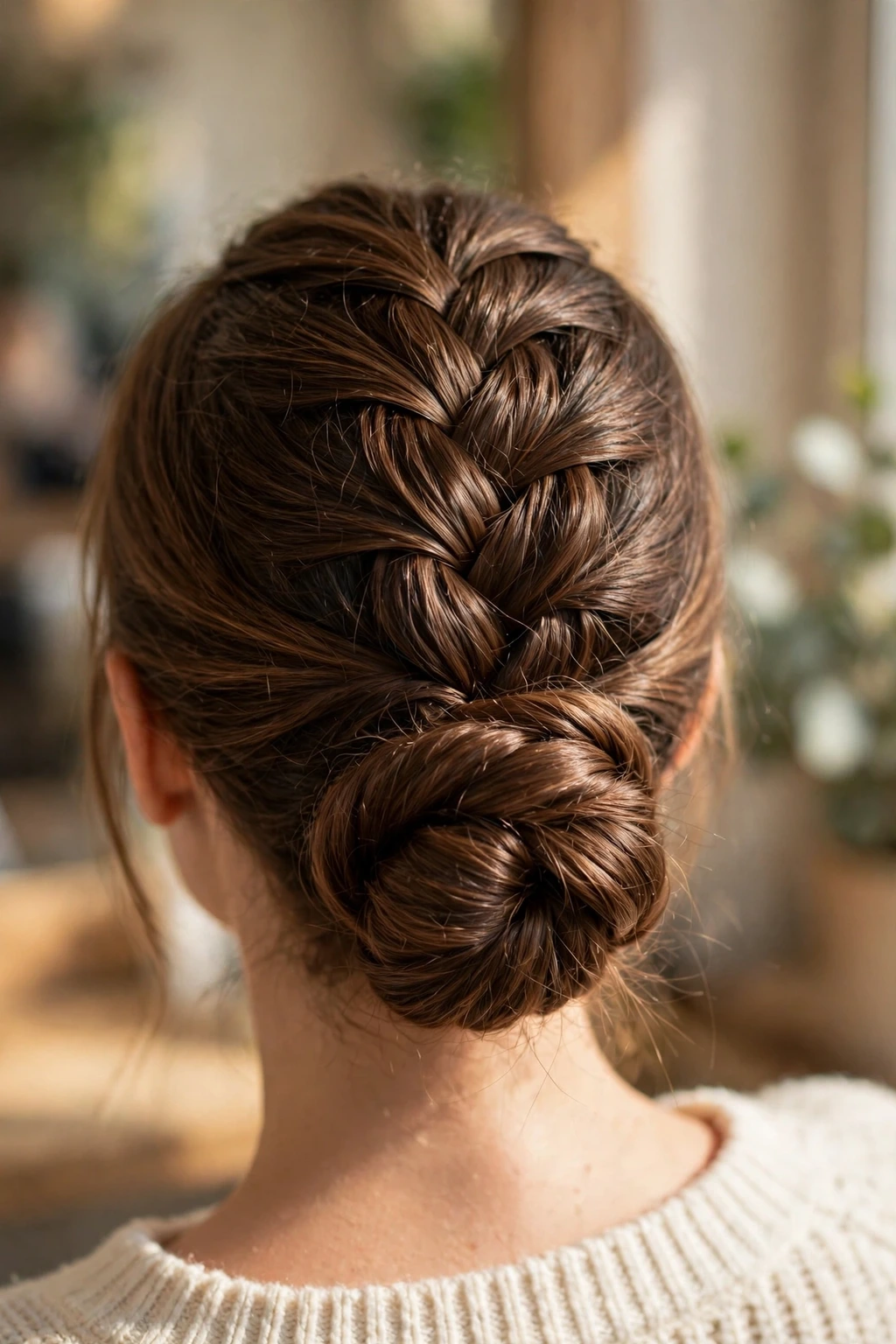 Dutch Braid Hairstyles: 19 Beautiful Ideas to Try 6 4. Dutch Braid Into a Twisted Bun