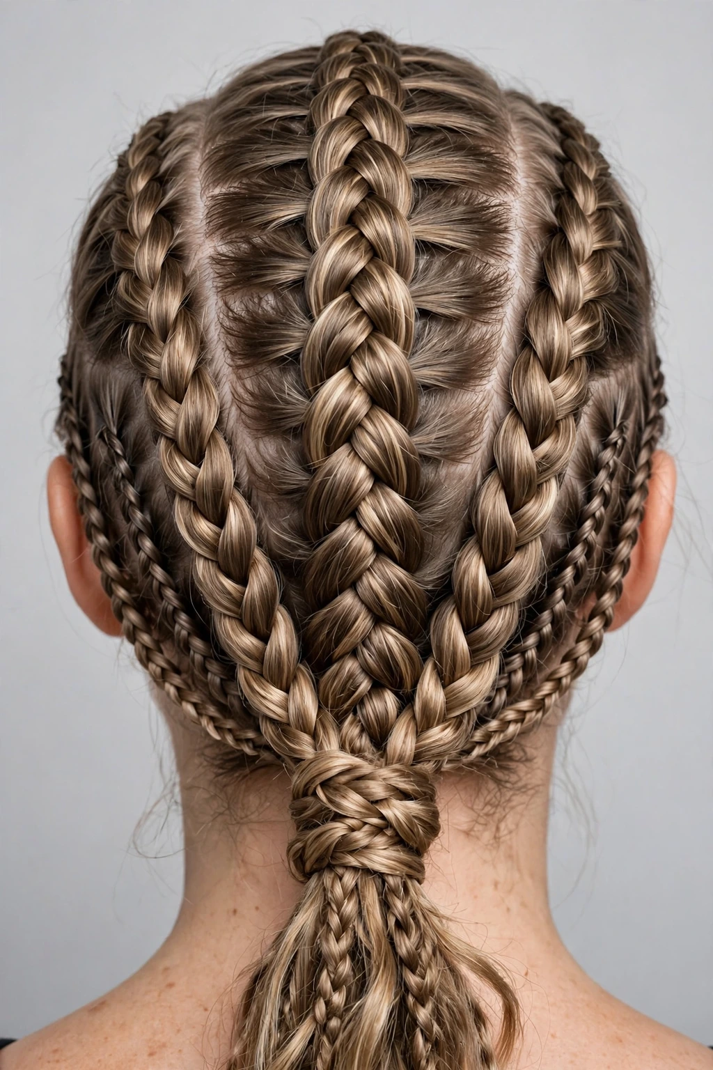 Dutch Braid Hairstyles: 19 Beautiful Ideas to Try 16 14. Central Dutch Braids With 5 Strands, 2 Dutch Rope Braids and Side Braids With Ponytail
