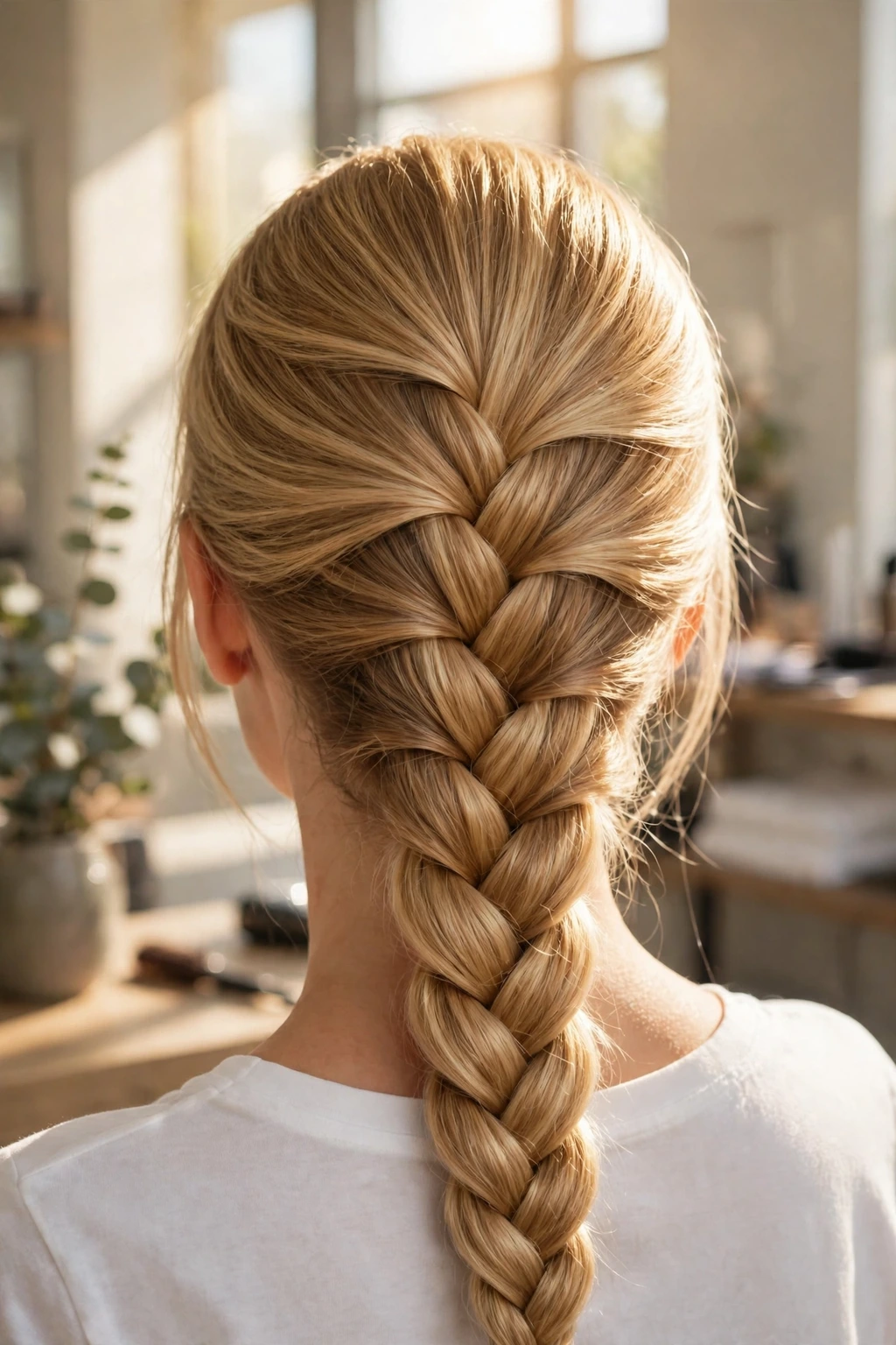 Dutch Braid Hairstyles: 19 Beautiful Ideas to Try 18 16. Simple Long Dutch Braid on Golden Hair