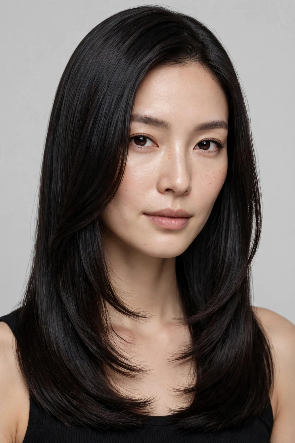 Hairstyles for Oval Shaped Face: 15 Flattering Ideas to Try 6 4. Long Face-Framing Layered Cut on Straight Hair