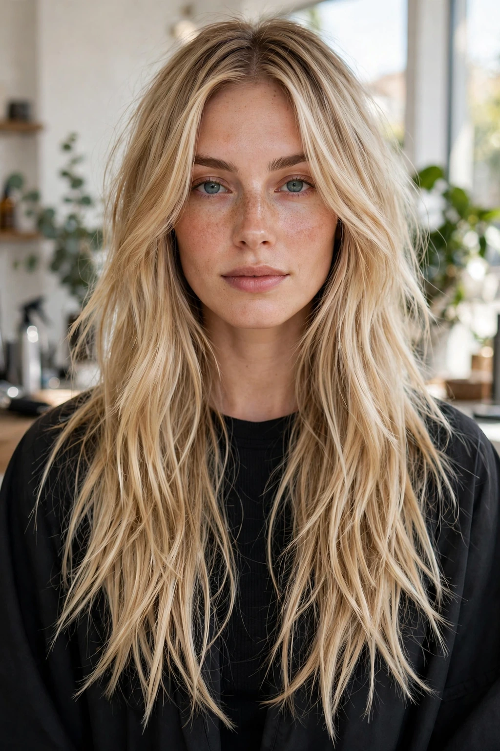 Hairstyles for Oval Shaped Face: 15 Flattering Ideas to Try 10 8. Long Blonde Hair With Choppy Layers