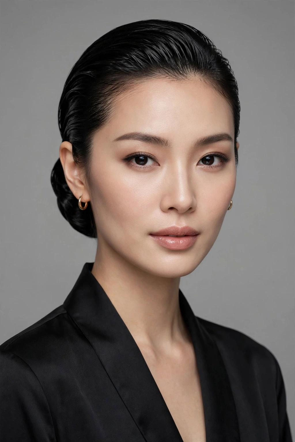 Hairstyles for Oval Shaped Face: 15 Flattering Ideas to Try 16 14. Sleek Gelled Bun on Black Hair