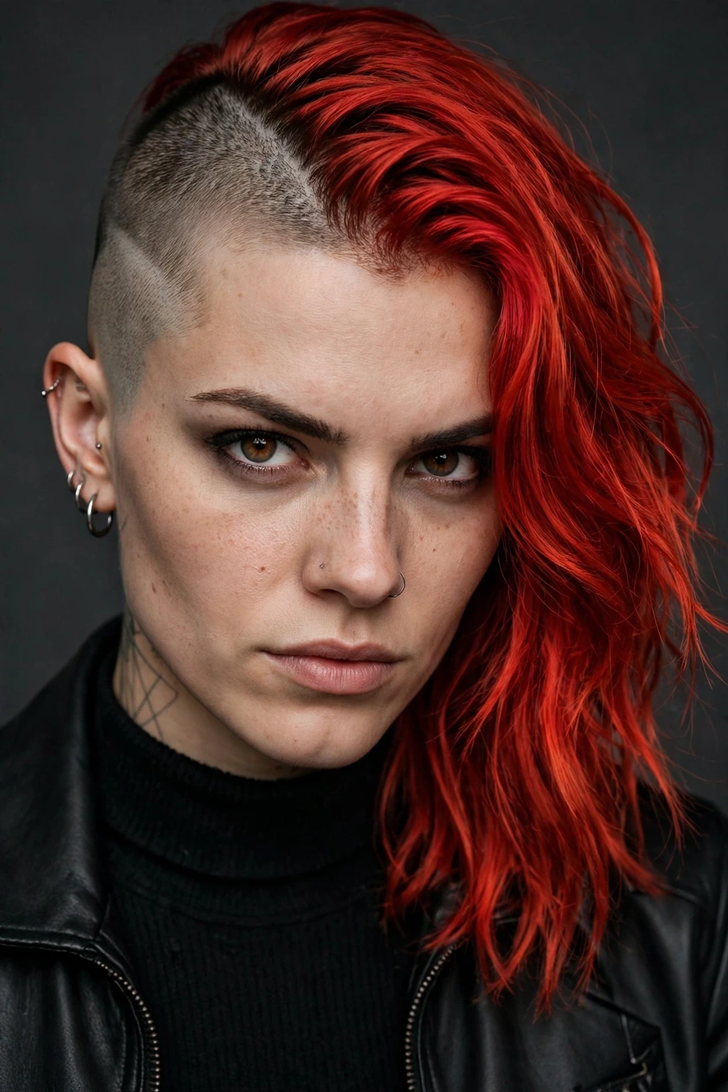 Side Shaved Hairstyles: 20 Edgy Ideas to Try 3 1. Fiery Red Buzz Cut With a Half Shave