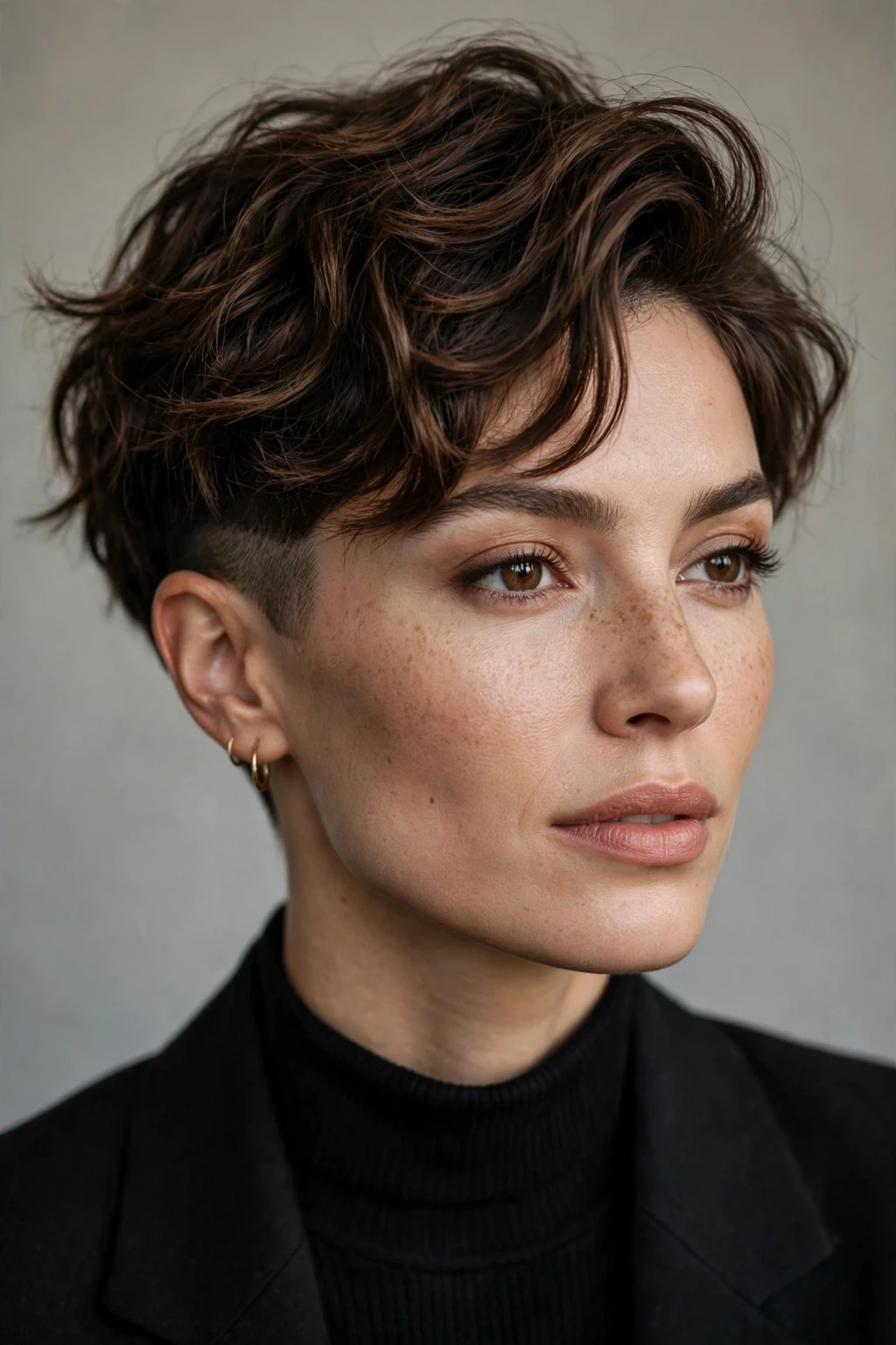Side Shaved Hairstyles: 20 Edgy Ideas to Try 4 2. Wavy Pixie With a Shaved Side