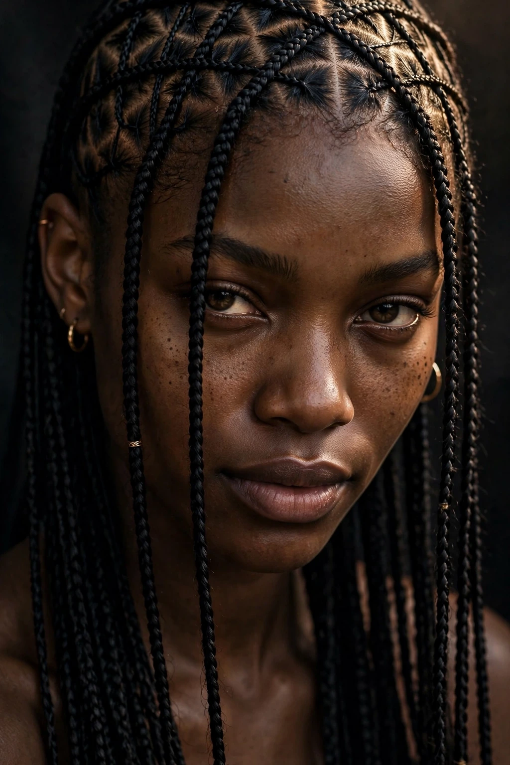 8. Crisscross-Pattern Fulani Braids