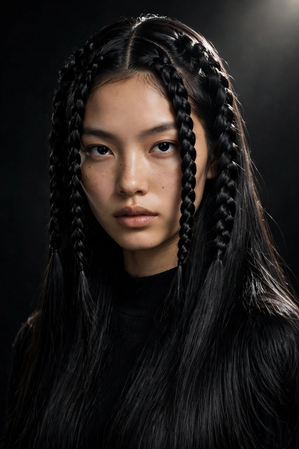 Baby Braids Hairstyles: 15 Beautiful Ideas to Try 6 4. Chunky Baby Braids on Long Jet-Black Hair