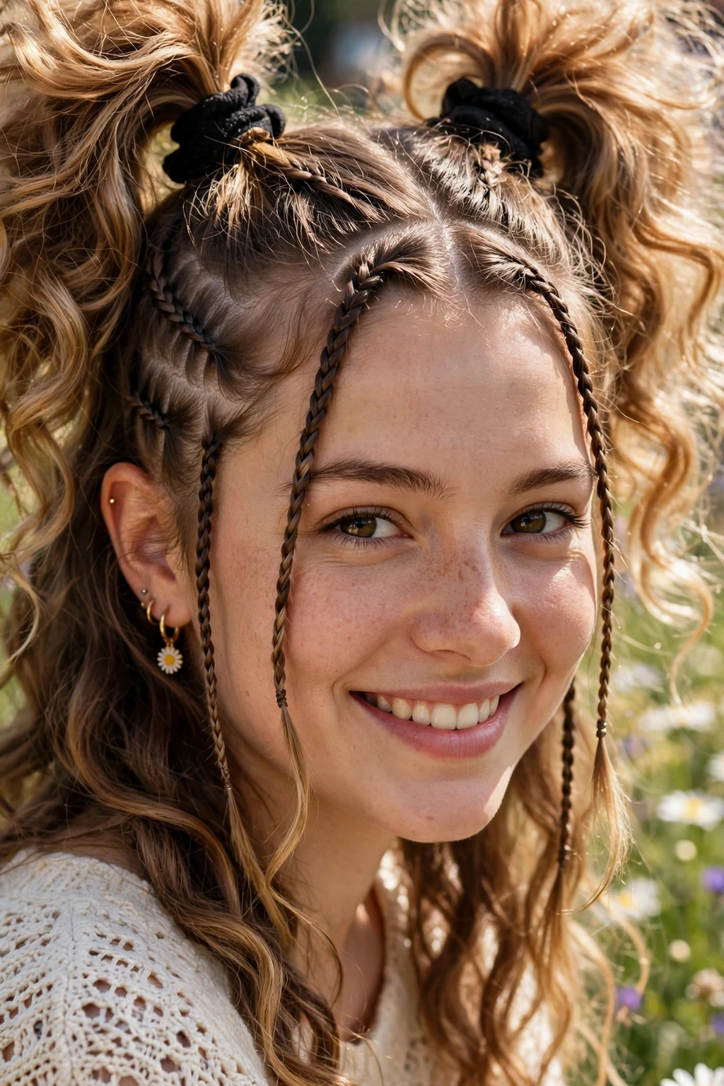 Baby Braids Hairstyles: 15 Beautiful Ideas to Try 11 9. Baby Braids Paired With Playful Pigtails