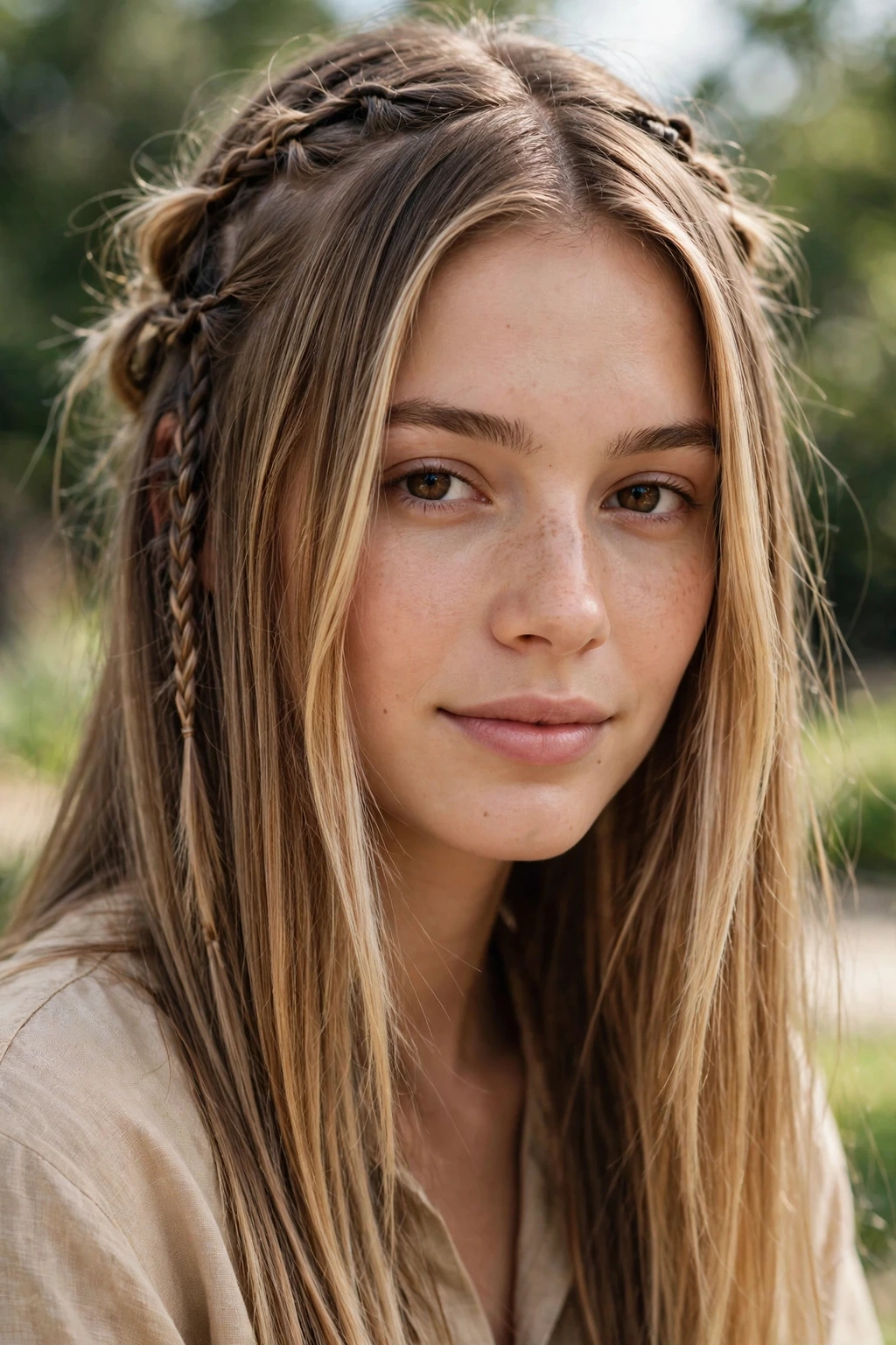 Baby Braids Hairstyles: 15 Beautiful Ideas to Try 15 13. Loose Baby Braids on Sleek Bronde Hair