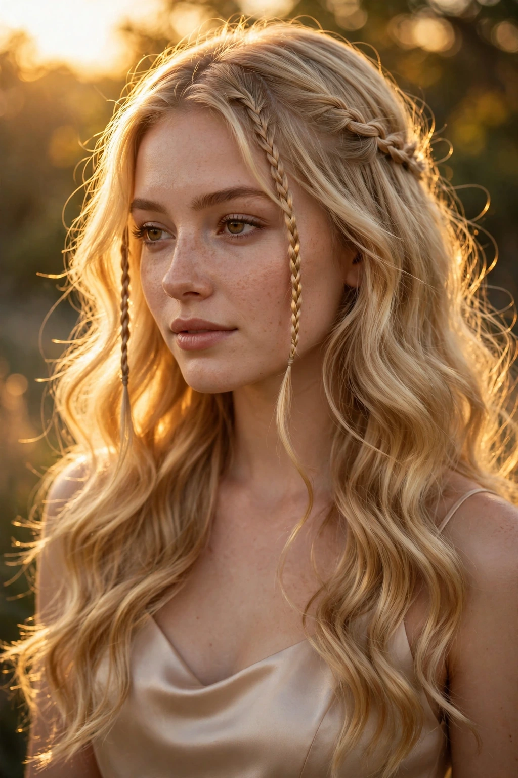 Baby Braids Hairstyles: 15 Beautiful Ideas to Try 16 14. Baby Braids on Flowing Golden Waves