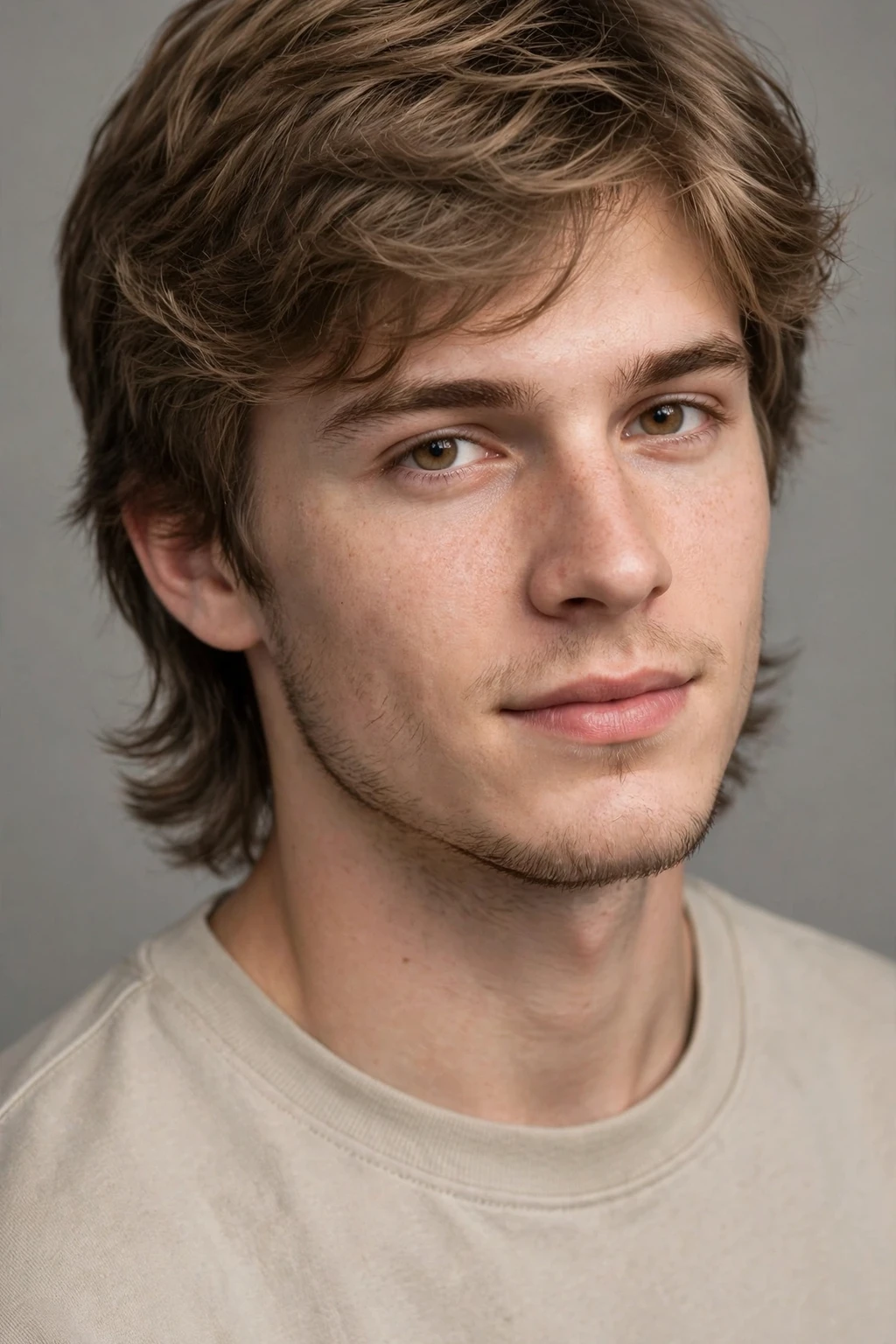 20. Soft and Subtle Wolf Mullet