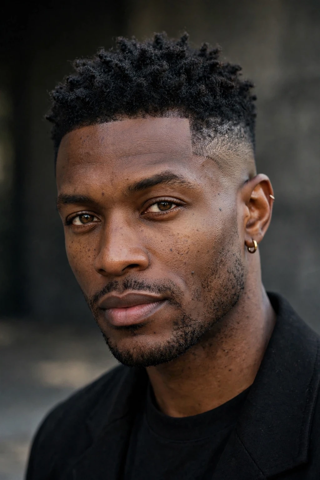 14. Textured Crop on Black Hair