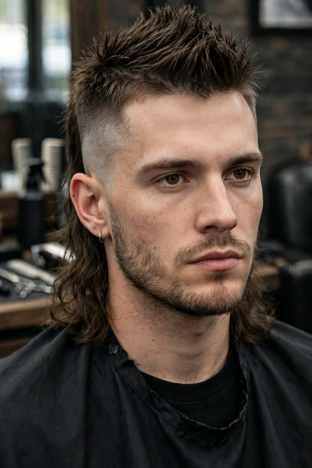 Faded Mullet: 15 Bold Ideas to Try 4 2. Mohawk Style Faded Mullet