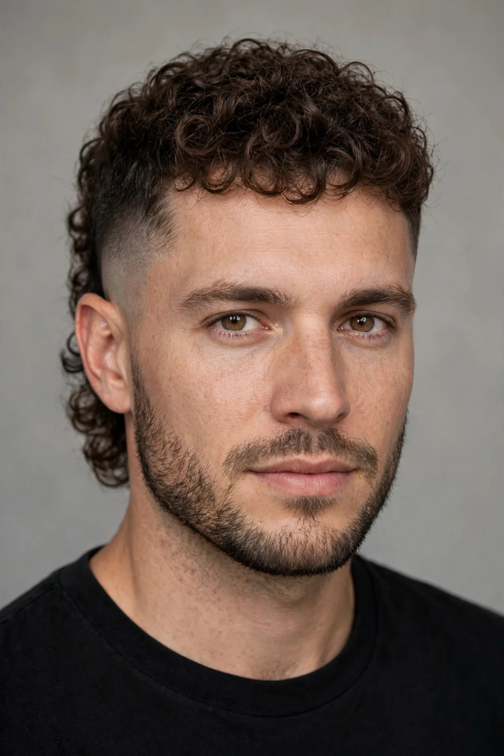 Faded Mullet: 15 Bold Ideas to Try 6 4. Short Curly Faded Mullet