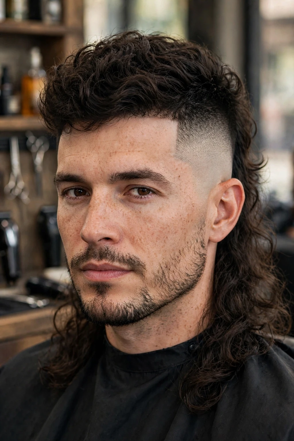 Faded Mullet: 15 Bold Ideas to Try 9 7. High Taper Fade Mullet
