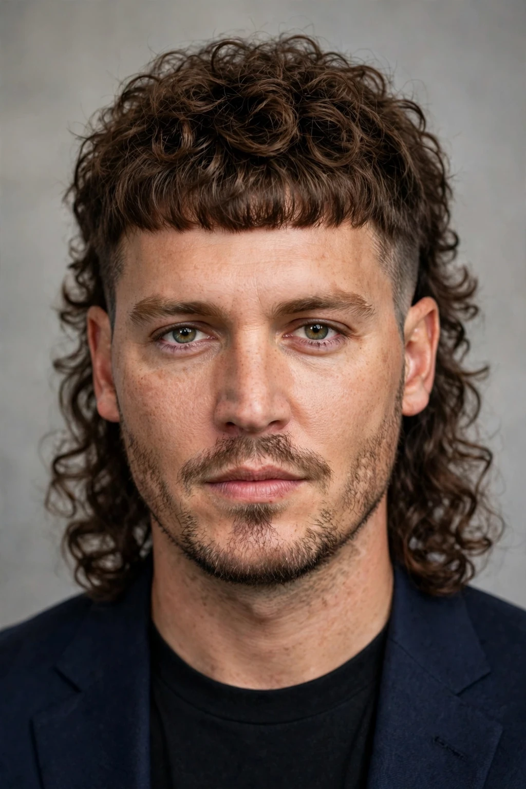 Faded Mullet: 15 Bold Ideas to Try 15 13. Curly Mullet With French Crop