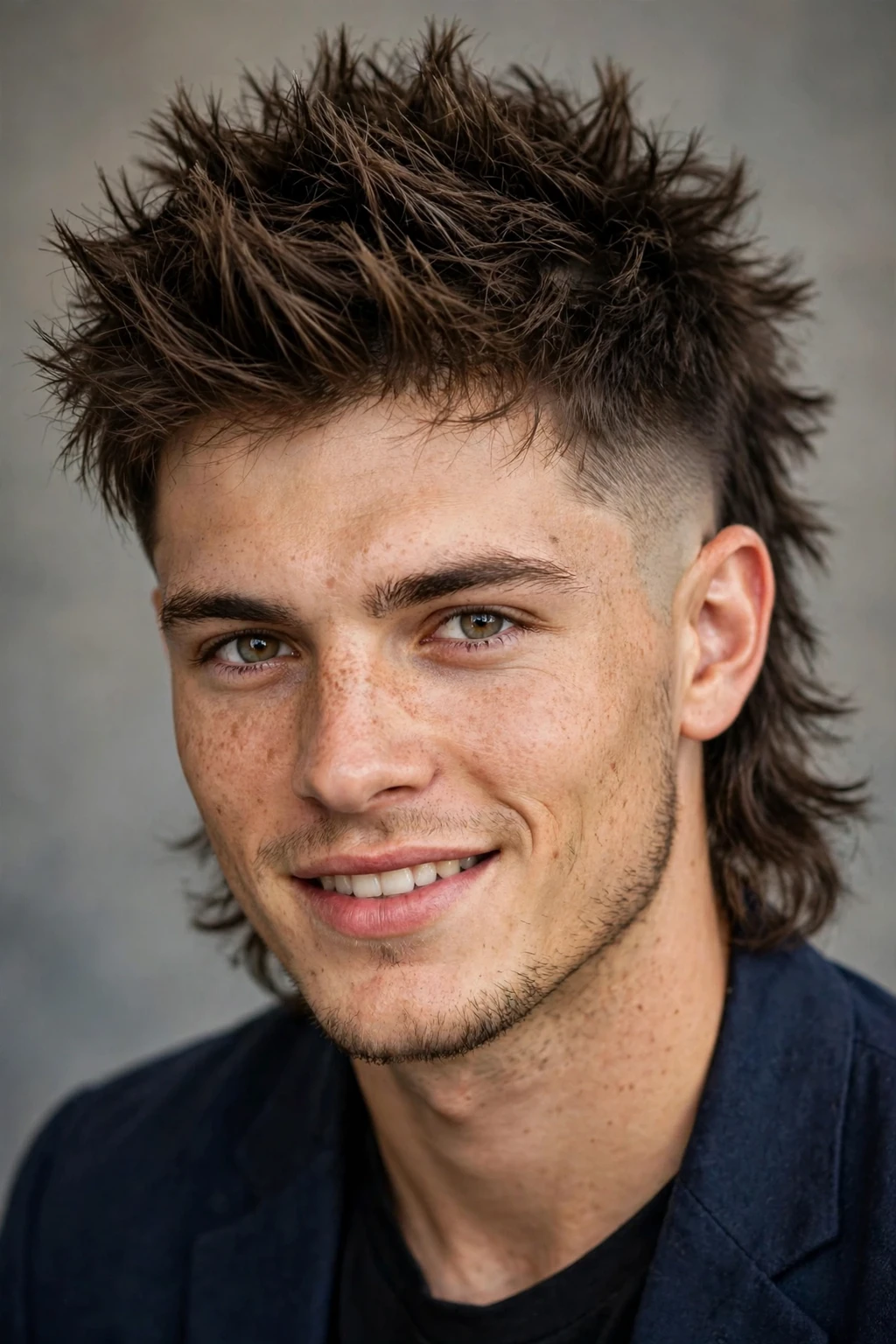 Faded Mullet: 15 Bold Ideas to Try 17 15. Textured Spiked Mullet Fade