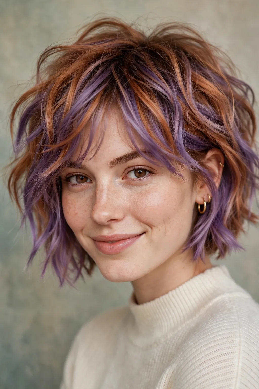 17. Tousled Duo-Toned Bob