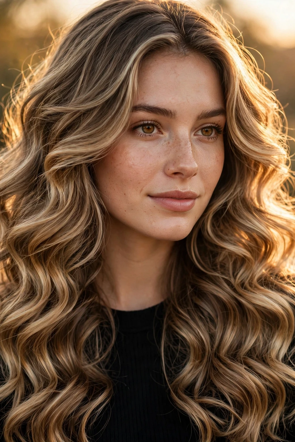 17. Long Bronde Waves With Bouncy Curls