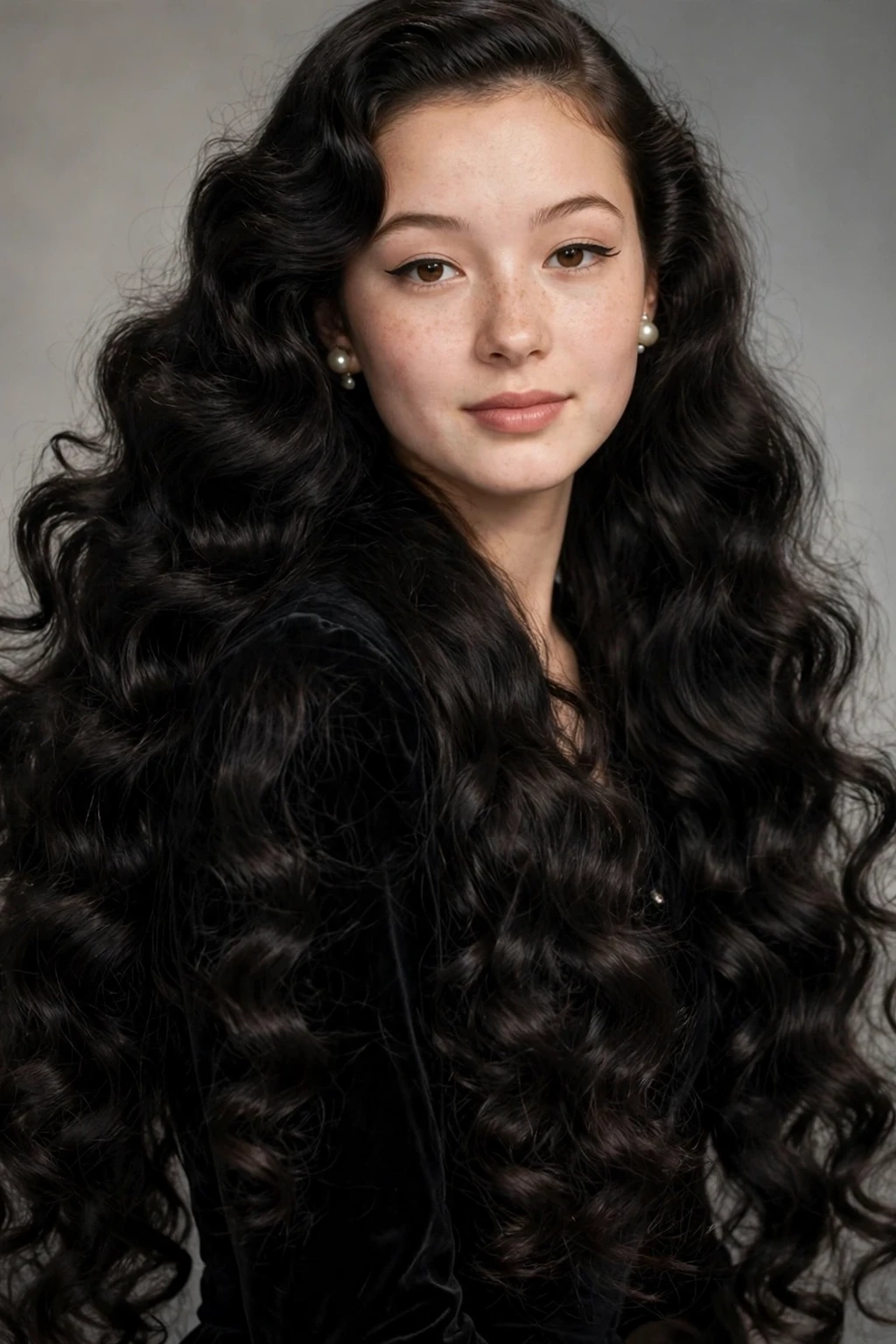 22. Very Long Permed Black Hair