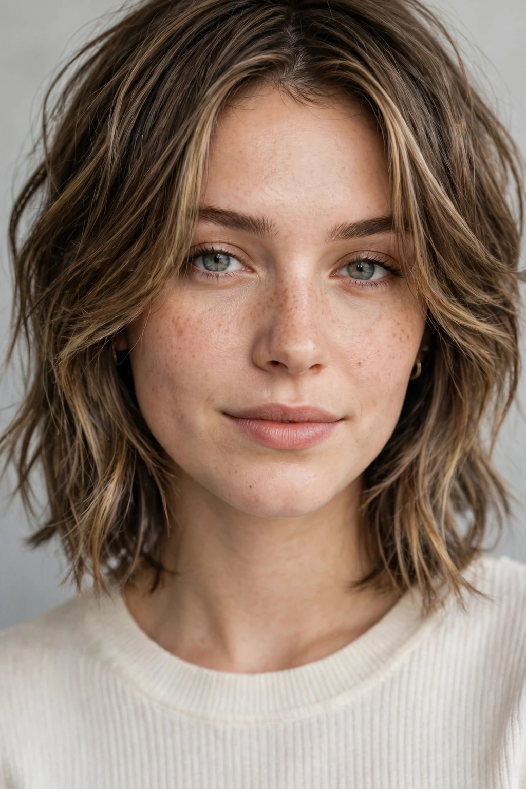 Shaggy Lob: 20 Chic Ideas to Try 16 14. Dimensional Textured Lob With Face-Framing Layers