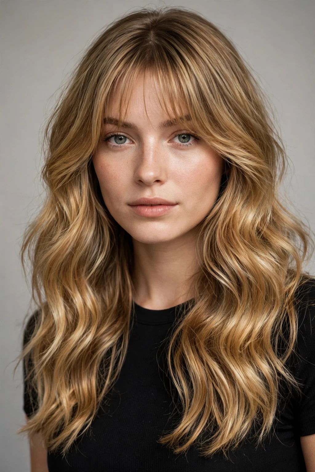 Layered Haircut: 30 Gorgeous Ideas to Try 19 17. Golden Balayage Waves With Face-Framing Layers