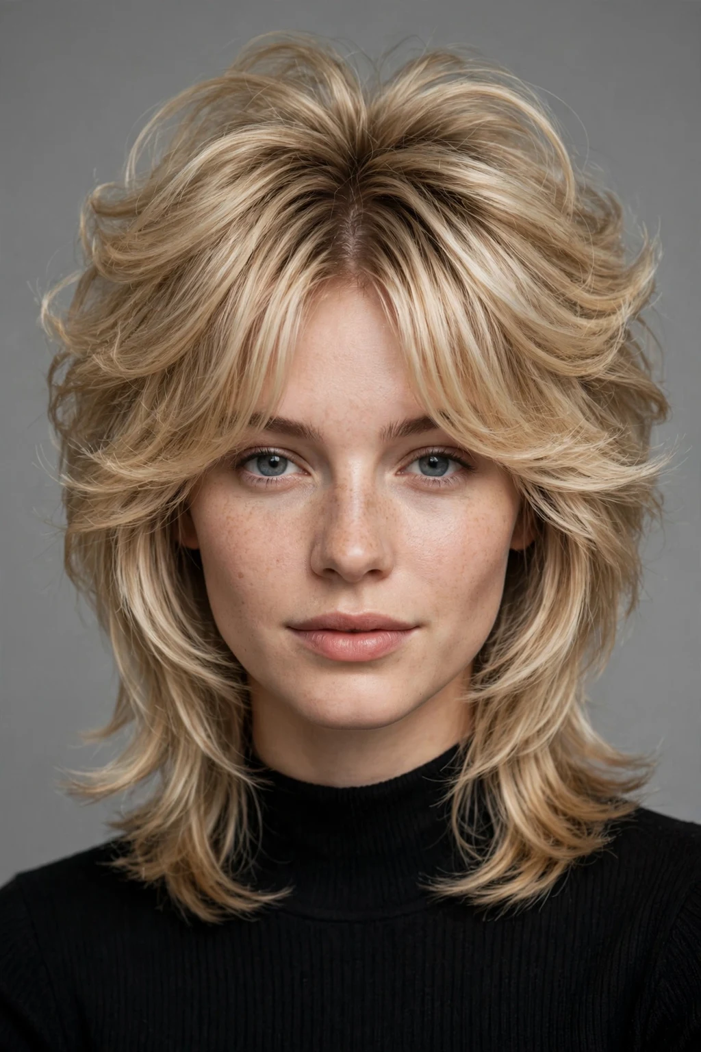 Layered Haircut: 30 Gorgeous Ideas to Try 20 18. Blonde Butterfly Cut With Curtain Bangs