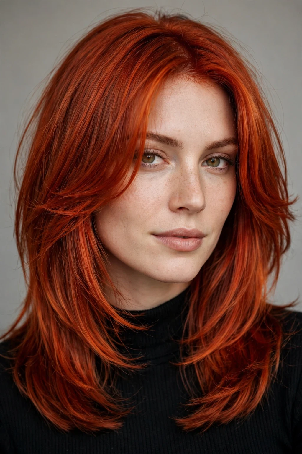 Layered Haircut: 30 Gorgeous Ideas to Try 27 25. Fiery Red Layers That Frame the Face