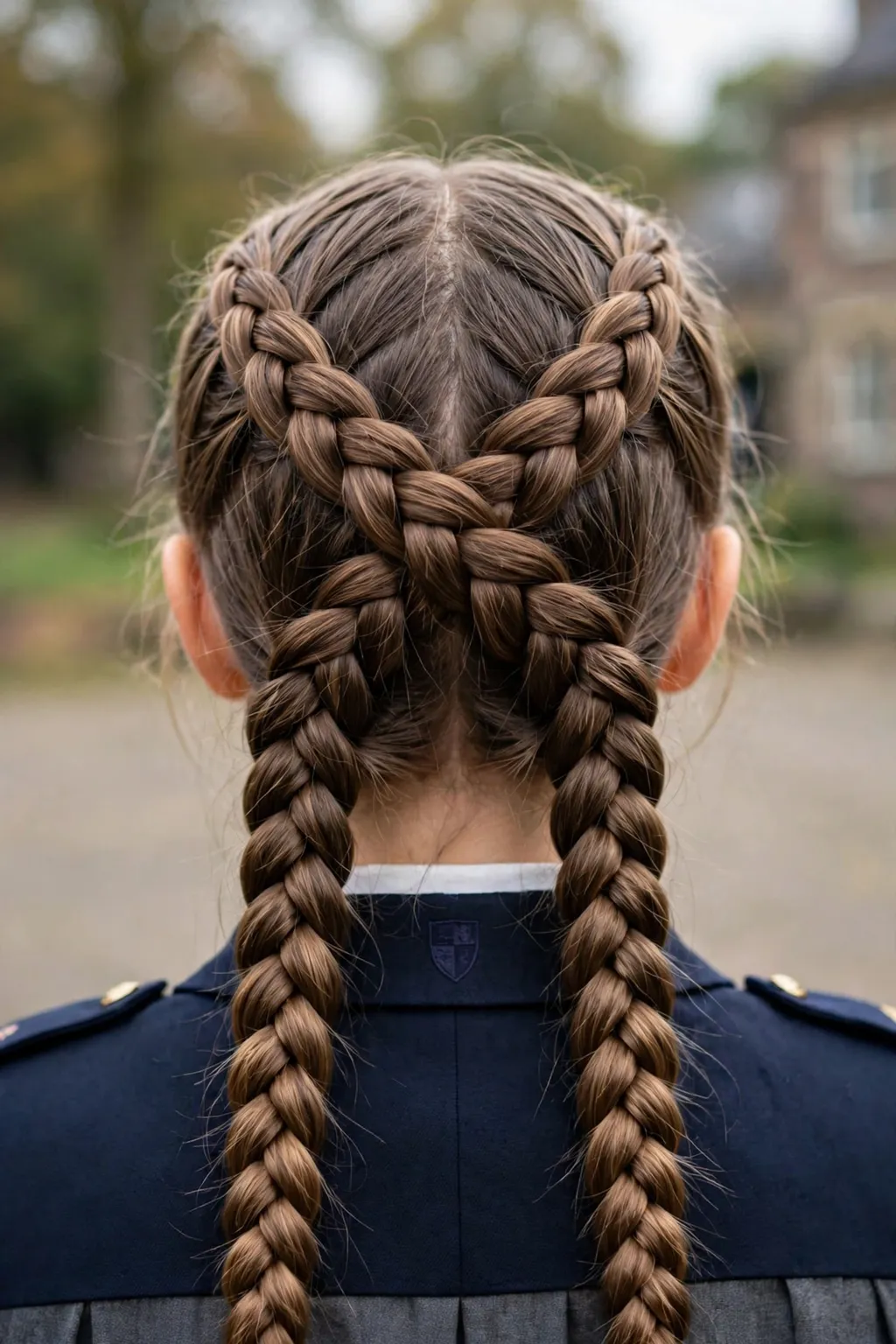 Hairstyles for School: 15 Cute Ideas to Try 3 1. Double Dutch Braids With a Twisted Crossover