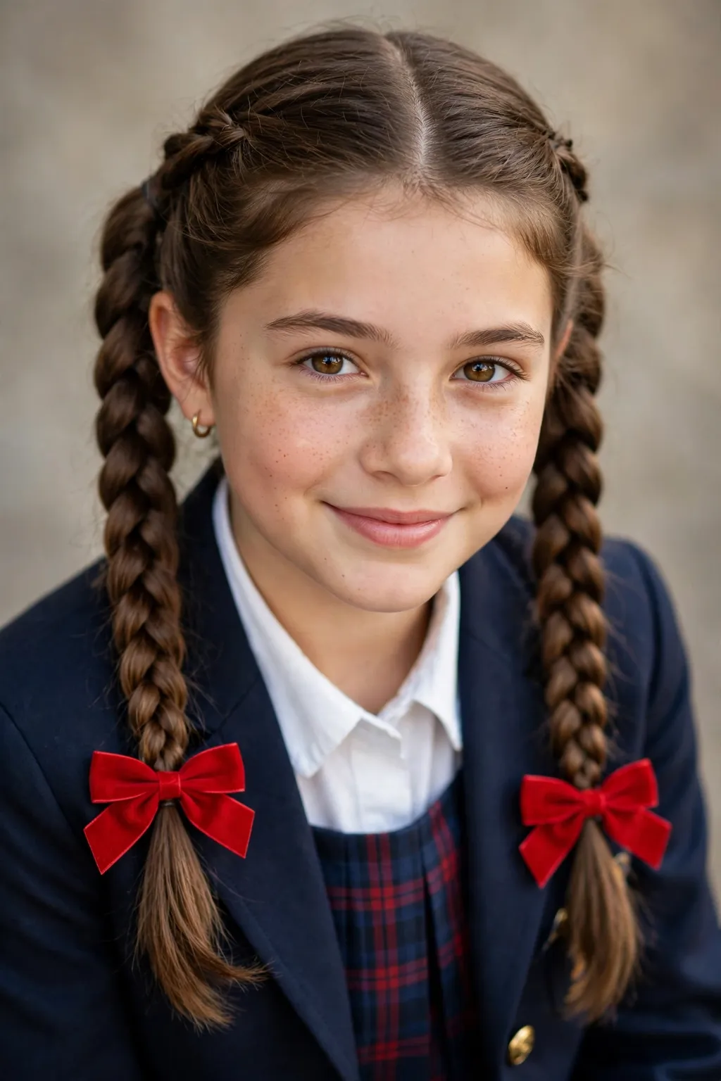 Hairstyles for School: 15 Cute Ideas to Try 4 2. Braided Pigtails With Bow Clips