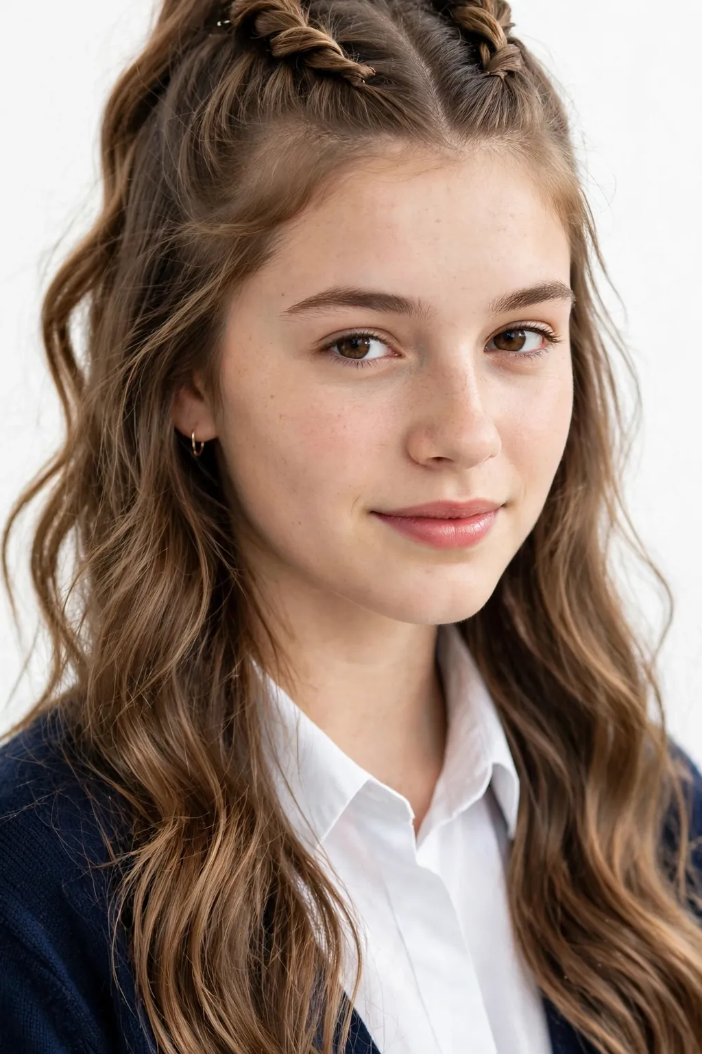 Hairstyles for School: 15 Cute Ideas to Try 10 8. Half-Up Rope Twist Braids